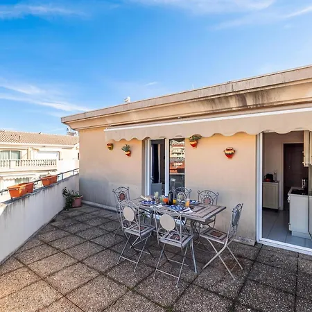 Victoria Bergamote Attic With Terrace And Sea View - Happy Menton